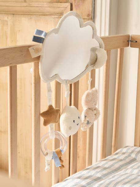 Jouet miroir NUAGE à suspendre ou à poser blanc - vertbaudet enfant 