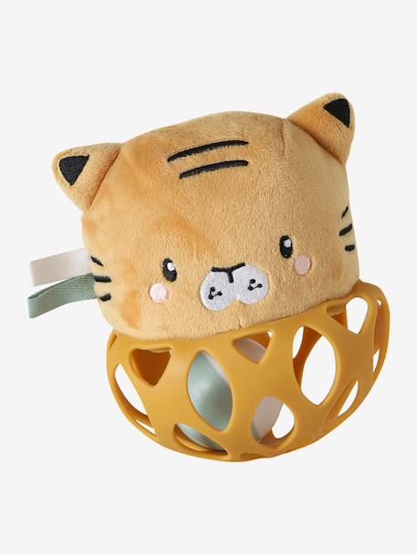 Hochet balle en silicone TANZANIE jaune - vertbaudet enfant 