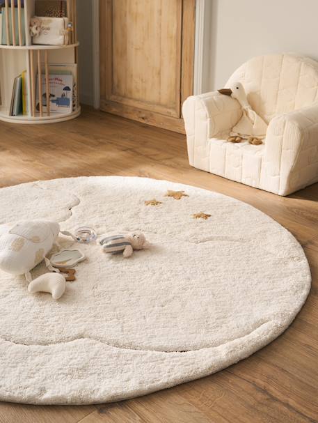 Rond tapijt Wolk beige - vertbaudet enfant 