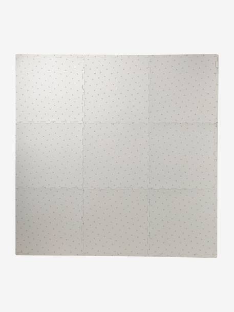 Grand tapis 9 dalles en mousse marron+rouge - vertbaudet enfant 