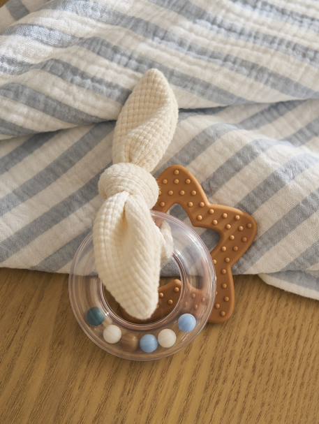 Gepersonaliseerde knuffels en rammelaar met koffer NUAGE wit - vertbaudet enfant 