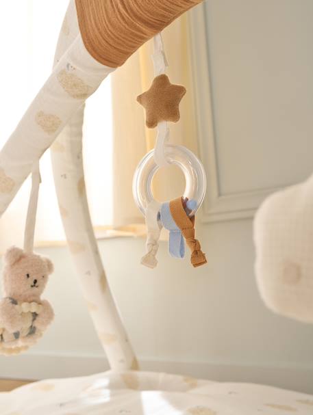 Tapis d'éveil avec arches et rebord beige+blanc+orange+rouge - vertbaudet enfant 