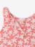 Combinaison bébé fille imprimée bleu imprimé+corail - vertbaudet enfant 