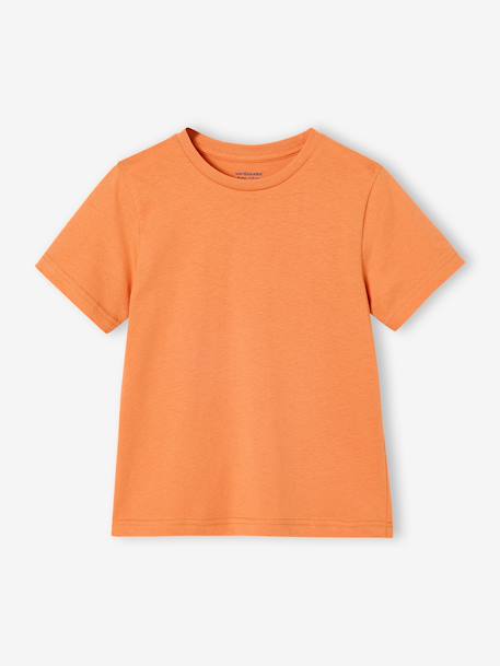 Lot 3 T-shirts manches courtes bleu pétrole+caramel+marine+noix de pécan+vert amande+vert sauge - vertbaudet enfant 