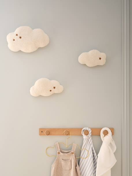 Set van 3 muurdecoraties wolken beige - vertbaudet enfant 