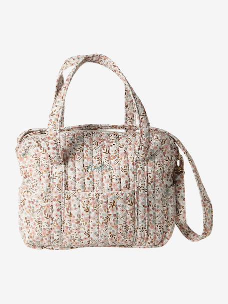Sac à langer en gaze de coton JOIOSA bleu nuit+bronze+écru - vertbaudet enfant 