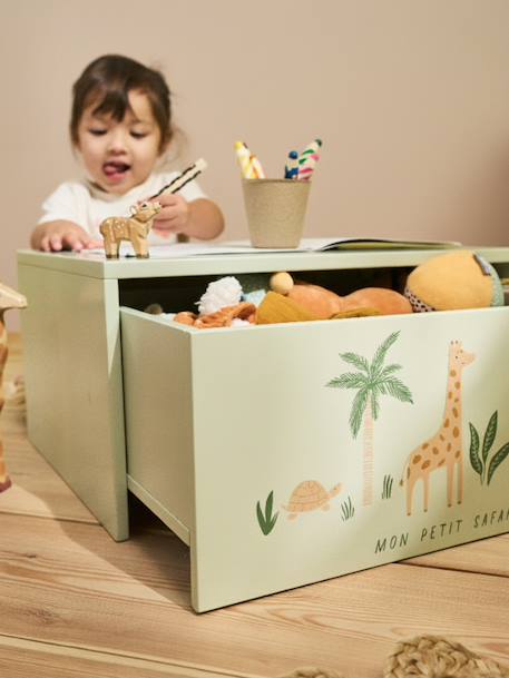 Table d'activités avec coffre de rangement beige+rose - vertbaudet enfant 