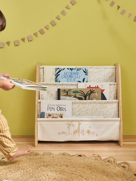 Textiel boekenopslag beige, bedrukt+wit, bedrukt - vertbaudet enfant 