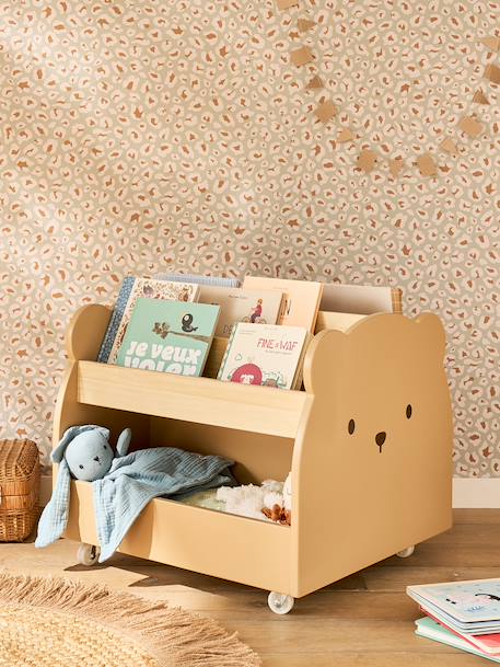Kinderbibliotheek op wieltjes OURSON mokka - vertbaudet enfant 