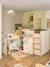 Lit enfant mi-hauteur studio 90x190cm +bureau blanc - vertbaudet enfant 