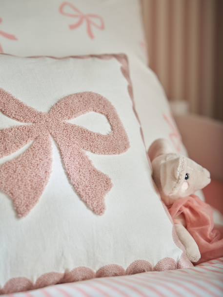 Coussin finition feston écru - vertbaudet enfant 