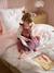 Parure housse de couette et taie d'oreiller NOEUDS avec coton recyclé rose imprimé - vertbaudet enfant 