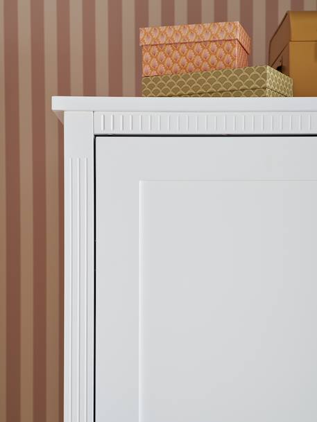 Armoire 2 portes + 2 tiroirs Canopée blanc - vertbaudet enfant 