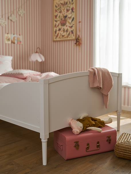 Lit enfant 90x200 cm avec moulure Canopée blanc - vertbaudet enfant 