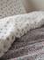 Parure housse de couette et taie d'oreiller en gaze de coton RETRO FLOWERS, avec coton recyclé rose imprimé - vertbaudet enfant 