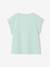 Effen Basics meisjesshirt met korte mouwen blauwgroen+ecru+marineblauw+snoepjesroze - vertbaudet enfant 