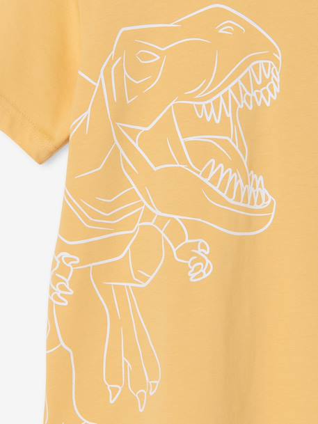 T-shirt garçon imprimé blanc chiné+bleu moyen+menthe+ocre+olive+terracotta+vert d'eau - vertbaudet enfant 