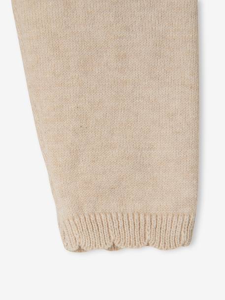 Coffret ensemble bébé fille tricot 3 pièces beige chiné - vertbaudet enfant 