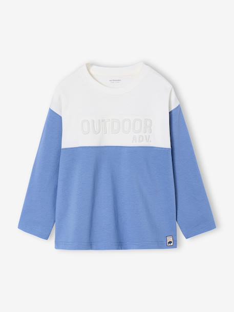 T-shirt met lange mouwen voor jongens blauw - vertbaudet enfant 