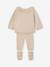 Coffret ensemble bébé fille tricot 3 pièces beige chiné - vertbaudet enfant 