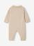 Coffret bébé combinaison tricot et bandana beige chiné - vertbaudet enfant 