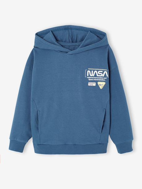 Sweat à capuche garçon NASA bleu océan - vertbaudet enfant 
