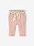 Pantalon paperbag bébé avec ceinture cappuccino+lichen+vieux rose - vertbaudet enfant 