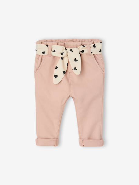 Bébé-Pantalon paperbag bébé avec ceinture