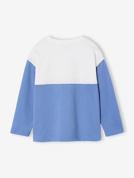 T-shirt met lange mouwen voor jongens blauw - vertbaudet enfant 