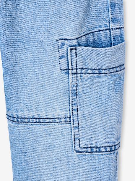 Pantalon battle garçon en denim double stone - vertbaudet enfant 