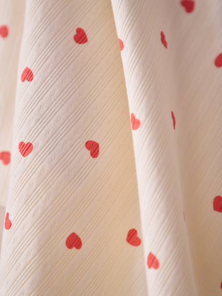 Plaid  MON CŒUR rose imprimé - vertbaudet enfant 