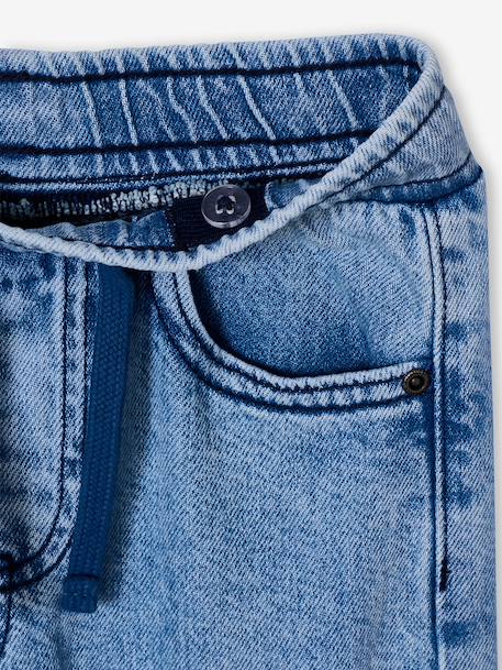 Pantalon battle garçon en denim double stone - vertbaudet enfant 