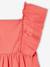 Robe fille manches papillon corail+écru - vertbaudet enfant 