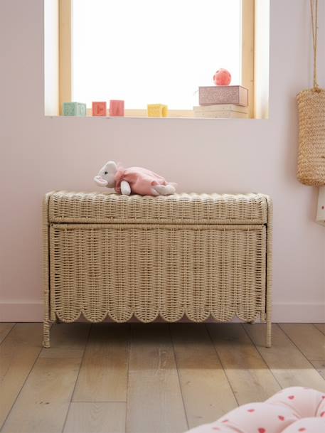 Coffre de rangement Feston pliable beige - vertbaudet enfant 