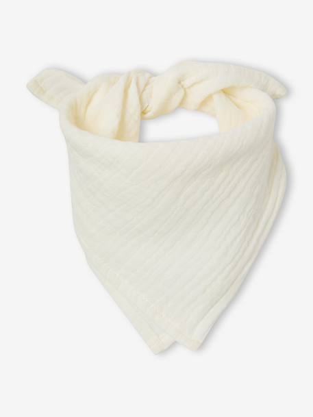 Coffret bébé combinaison tricot et bandana beige chiné - vertbaudet enfant 