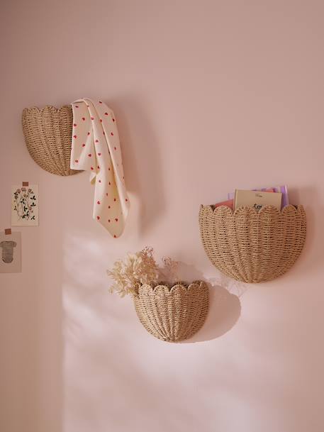 Set van 3 manden wanddecoraties FESTON beige - vertbaudet enfant 