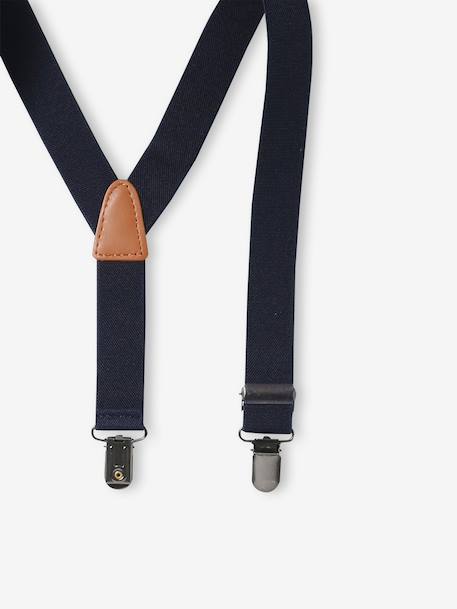 Tweekleurige bretels voor jongens donkerblauw+marineblauw - vertbaudet enfant 