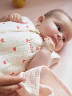 -Gigoteuse en gaze de coton bio personnalisable MON CŒUR