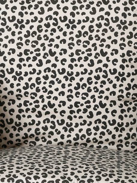 Coussin de chaise haute beige imprimé+carreaux vert+écru+ivoire Panda+moutarde - vertbaudet enfant 