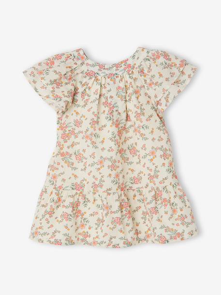 Babyset met jurk slip en haarband ecru - vertbaudet enfant 