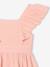 Robe fille mi-longue gaze de coton rose pâle - vertbaudet enfant 