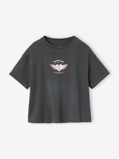 -Bedrukt meisjesshirt met korte mouwen