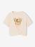 T-shirt manches courtes fille écru+kaki - vertbaudet enfant 