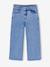 Jean large fille brodé bleu foncé+bleu jean+bleu moyen+denim bleached - vertbaudet enfant 