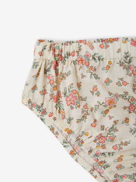 Babyset met jurk slip en haarband ecru - vertbaudet enfant 
