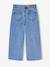 Jean large fille brodé bleu foncé+bleu jean+bleu moyen+denim bleached - vertbaudet enfant 