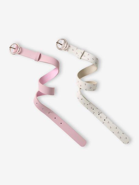 Fille-Lot de 2 ceintures fille