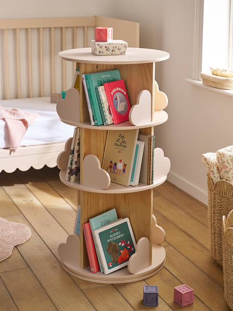 Draaibare bibliotheek 3 niveaus HART lichtroze - vertbaudet enfant 