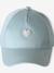 Casquette enfant fille coeur brodé bleu pâle+vert d'eau - vertbaudet enfant 