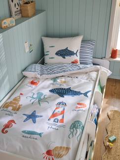 -Parure housse de couette et taie d'oreiller enfant EN BORD DE MER